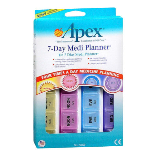 Apex 7 Day Medicine Planner - 1 Ea